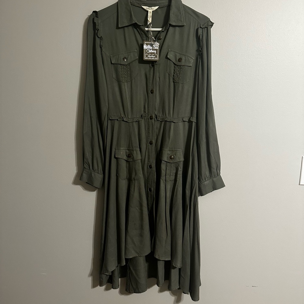 Matilda Jane Olive Long Sleeve Dress